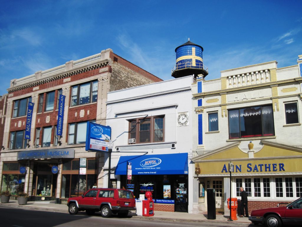 Small businesses and shops in Andersonville, Chicago