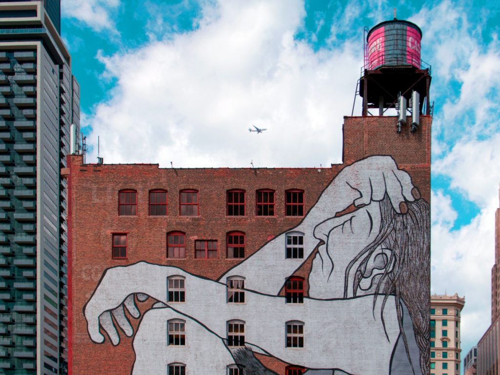 South Loop Chicago mural by Ella & Pitr, photo by Jack Kolpitcke