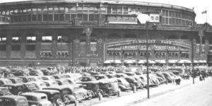 An old photo of Comiskey Park