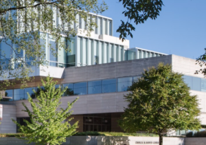 Charles M Harper Center exterior at the University of Chicago Booth School of Business