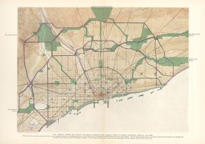The 1909 Burnham Plan of Chicago that shaped the city neighborhoods